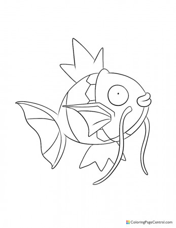 Pokemon - Magikarp Coloring Page | Coloring Page Central