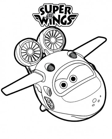 Mira Super Wings 1 Coloring Page - Free Printable Coloring Pages for Kids