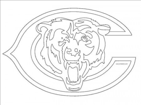 NFL Logo Coloring Pages Printable PDF - Coloringfolder.com | Bear stencil,  Bear coloring pages, Chicago bears logo