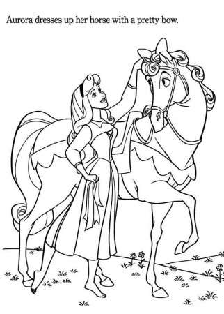 Princess Horse Coloring Pages at GetDrawings | Free download