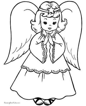 angel pictures to print and color | Free Printable Christmas ...