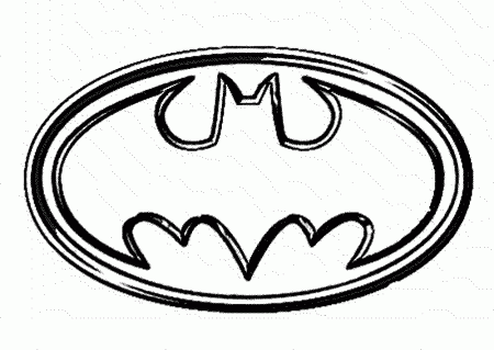 Batman logo coloring pages to download and print for free