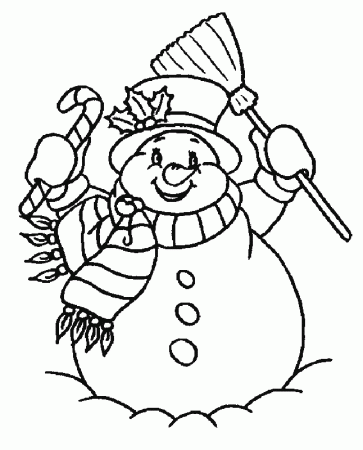 Printable Snowman Coloring Sheets - Pipevine.co