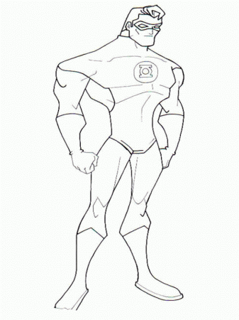 Awesome Green Lantern Coloring Page - Free & Printable Coloring ...
