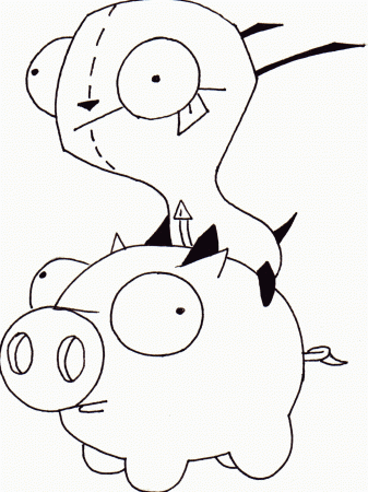 Gir - Coloring Pages for Kids and for Adults