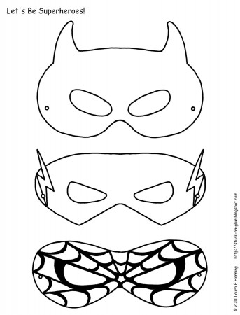 Give Your Octopus a Paintbrush (or 8): Super Masks! | Hero crafts, Superhero  mask template, Superhero masks