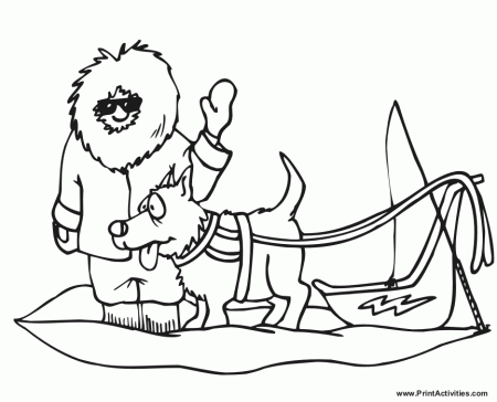 Dog Sled #142625 (Transportation) – Printable coloring pages