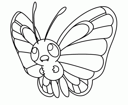 Butterfree Coloring Pages Gallery - Free Pokemon Coloring Pages