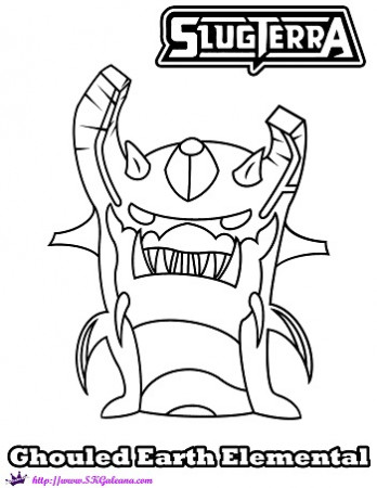 Slugterra Ghoul Earth Elemental Printable Coloring Page! – SKGaleana