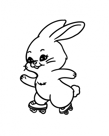 New Jeans Skating Bunny 2*2 inch ...