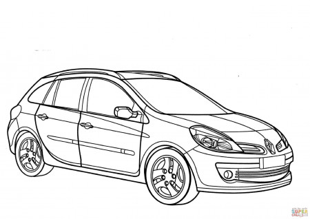Renault-Clio-Estate-coloring-page ...
