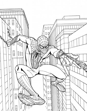 Spider-man 1 coloring book art :: Behance