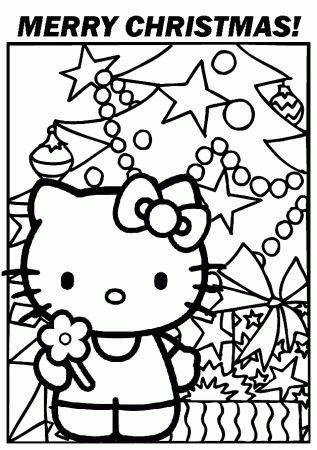 HELLO KITTY COLORING: HELLO KITTY CHRISTMAS COLORING SHEETS