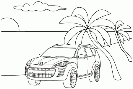 Peugeot 4007 Coloring Page - Free ...