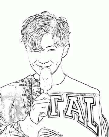 BTS Jungkook coloring pages