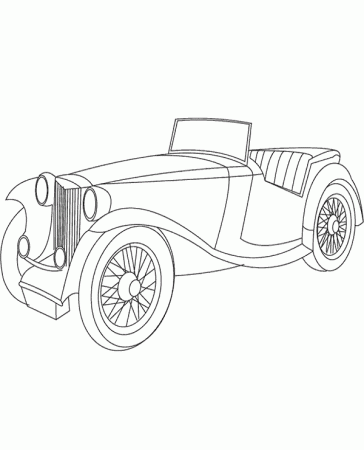 Old car coloring sheet - Topcoloringpages.net