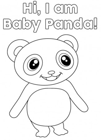 Baby Panda Little Baby Bum Coloring Page - Free Printable Coloring Pages  for Kids