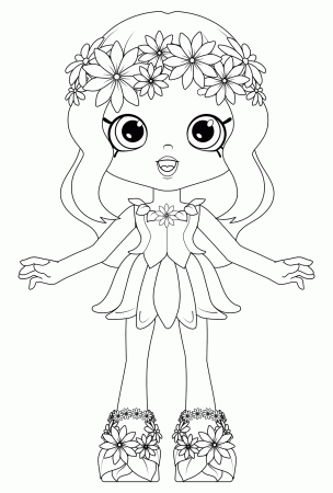 Shoppies Dolls Coloring Pages Daisy Petals - Get Coloring Pages