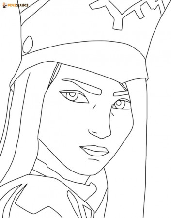 Arcane Girl coloring book to print and online