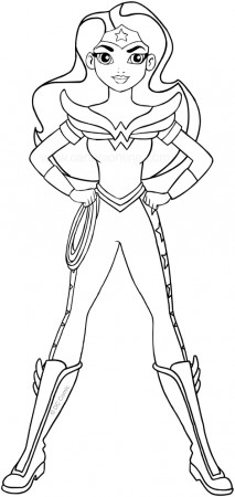 Wonder Woman (DC Superhero Girls) coloring page