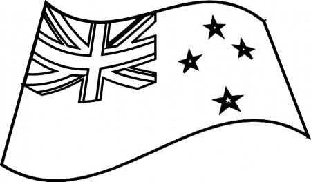 New Zealand Flag 2 Coloring Page - Free Printable Coloring Pages for Kids