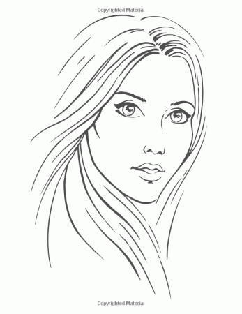 Beautiful Women Portraits - Coloring Book: Color 30 Gorgeous Women Faces -  Close Up Sketches of Various Artists - For Teenagers & Adults | Female  portrait, Female face drawing, Woman sketch