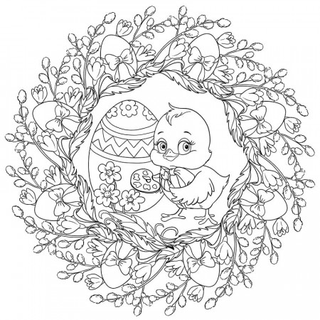 Easter Mandala Coloring Pages - Free Printable Coloring Pages for Kids