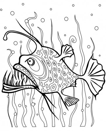Printable picture of angler fish - Topcoloringpages.net