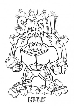 Lego Hulk Coloring Pages - Free Printable Coloring Pages for Kids