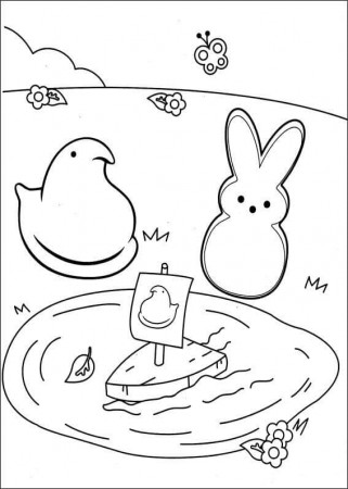 Peeps Coloring Pages
