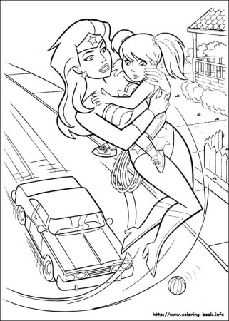 Wonder Woman coloring pages on Coloring-Book.info