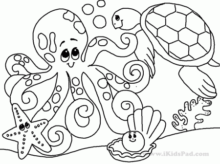 Free Printable Sea Life Coloring Pictures - High Quality Coloring ...