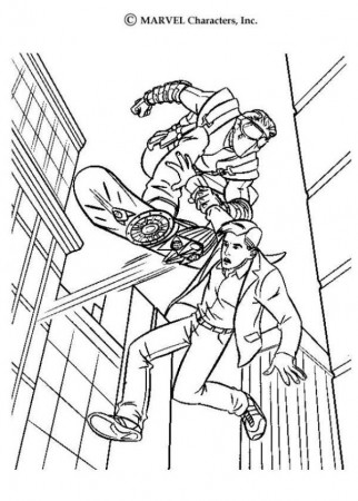 Sandman Green Goblin Spiderman Coloring Page - Boys Coloring Pages ...
