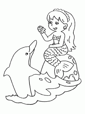 free coloring pages of a baby mermaid - VoteForVerde.com