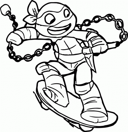 Ninja Turtle Coloring Pages Free Printable - High Quality Coloring ...