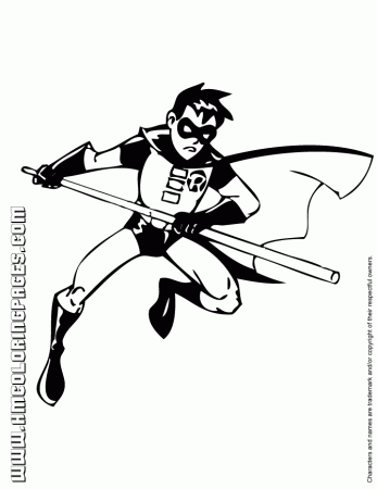 Batman And Robin Coloring Page | Free Printable Coloring Pages