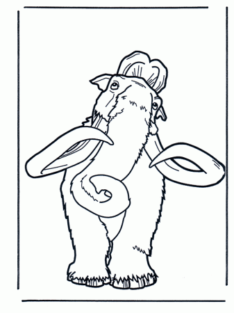 Ice Age Cartoon Free Printable Coloring Pages Books