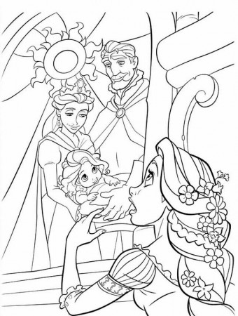 Tangled Coloring Pages | Printable Coloring