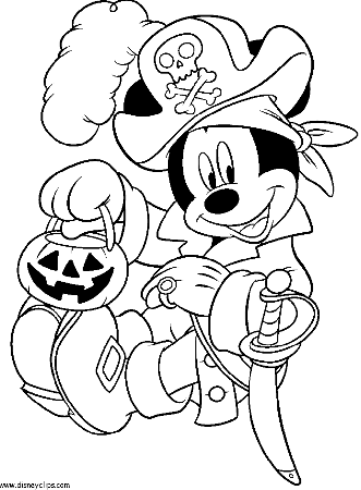 Halloween Coloring Pages Disney Printable | Free Internet Pictures