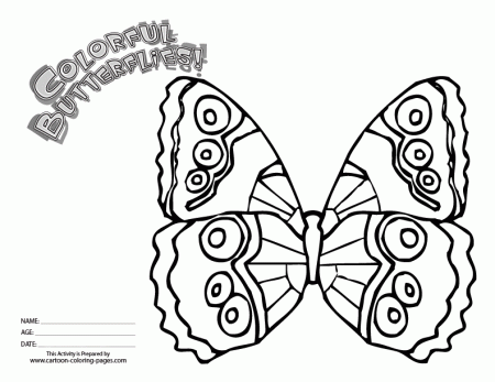 Animal Coloring Free Printable Coloring Page Butterfly99 Insects 