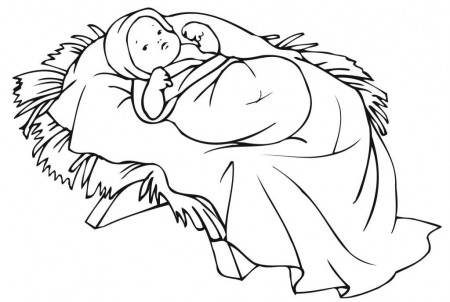 Baby Jesus Coloring Page - Free Coloring Pages For KidsFree 