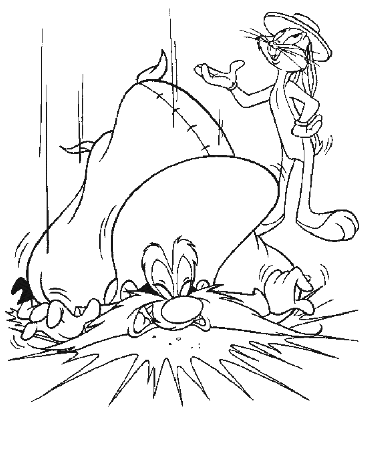 Bugs bunny Coloring Pages - Coloringpages1001.com