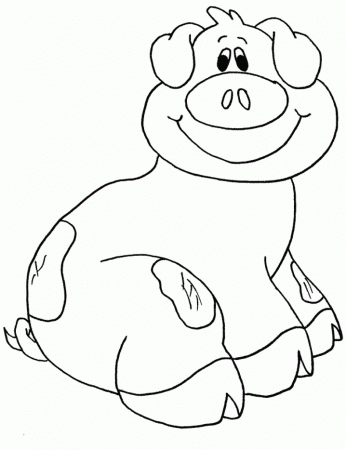 Pigs Are Happy Coloring Pages - Animal Coloring Pages : Girls 