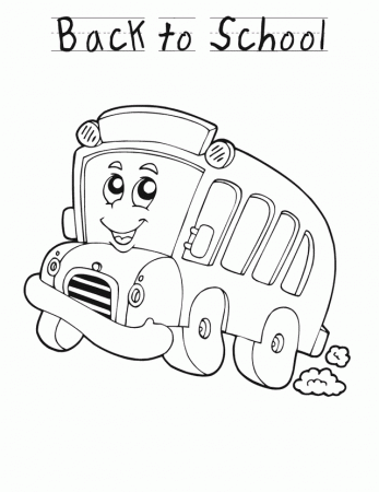 School Buses Coloring Pages Images & Pictures - Becuo