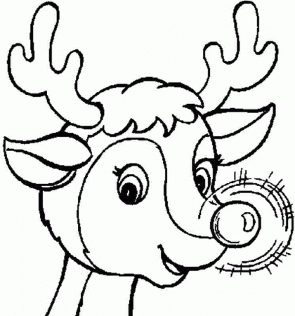 Coloring Pages Christmas Santa Deer Printable For Girls & Boys 5164#