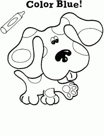Free printable blue clues 01 : Fullcoloringpages.
