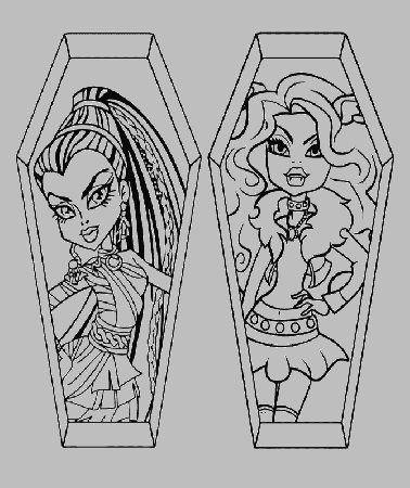 Monster High Clawdeen Wolf Go To Party Coloring Pages - Monster 