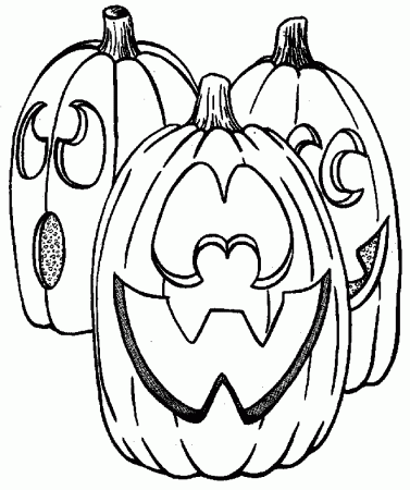 Jack O'Lantern (Halloween Pumpkins) Coloring Pages | Creative 