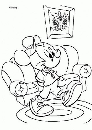Mickey Mouse coloring pages - Mickey Mouse home