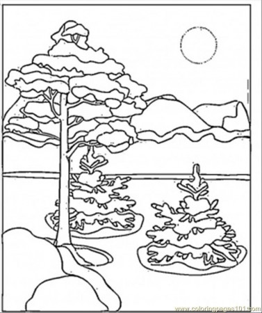 bluebonkers winter scene coloring pages